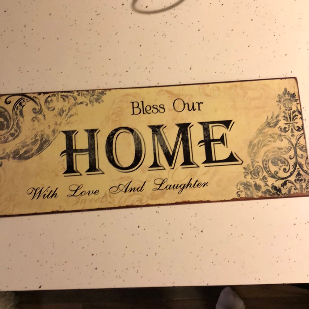 Bless our home sign